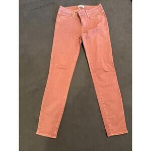 PAIGE Size 29 Burgundy Stretch Ankle Skinny Jeans Designer Classic